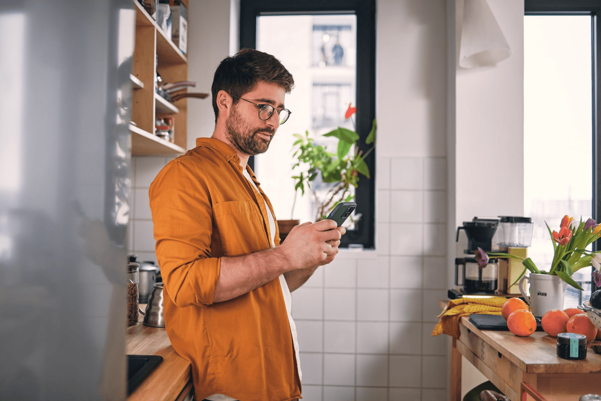 Man on phone